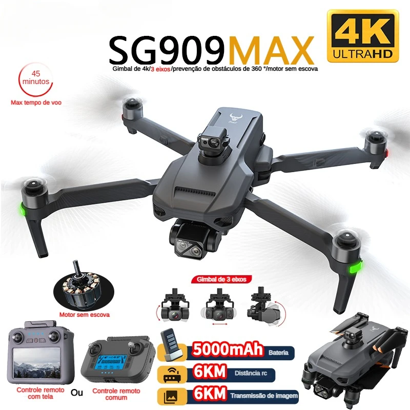 Drone Gimbal Brushless - ZLL SG909 SG909MAX Professional Drone With