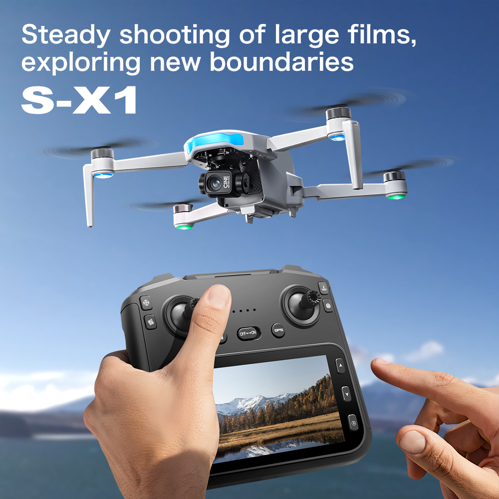 Original S-X1 GPS Foldable RC  - Drone Gimbal Brushless review and price